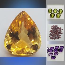 MaxSold Auction: This online auction features a large variety of gemstones in varying sizes.