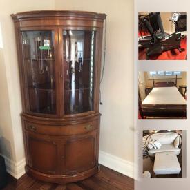 MaxSold Auction: This online auction features Vintage TV Cabinet , Vintage Inlaid Accent Table, Atheno Sub Woofer and Speakers, Life Fitness Stationary Bike, PaceMaster Treadmill, Orleans Silver Plate Cutlery And Cabinet, Toshiba 20" monitor, Tiger Brand Furby's, Shannon Crystal Vase, and much more!