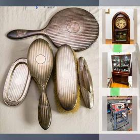 MaxSold Auction: This online auction features Sterling Silver, Community Flatware Set, 10kt Gold Pin, Vintage Secretariat Desk, Vintage Clock, Gibbard Cabinet, Royal Doulton Figurines, Silverware Jewellery Cabinet, Cups, Kitchenaid stand mixer And Saucers and much more!