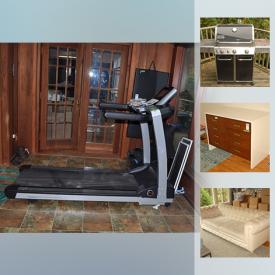 MaxSold Auction: This online auction features bunk beds, Racheal Ray king four-poster bed, white daybed, two upholstered benches with metal bases and more! West Elm and IKEA area rugs. Life Fitness treadmill and Xtreme Monkey bench and weights. Yamaha keyboard and guitar. Outdoor sofa, chairs and tables, Genesis propane BBQ, Honeywell cooler. Ice and roller skates. Monte bassinet and 4Moms infant vibrater seat. Conair and Salton steamers and much more!