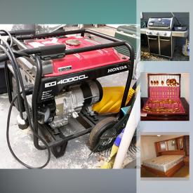 MaxSold Auction: This online auction features Honda generator, collectibles such as Greenbay Packers and Yankee memorabilia, Lenox, Lionel trains, and collector plates, furniture such as king side bed unit with cabinets, Lane cedar chest, and dining room table with chairs, wall art, books, flatware, Sony stereo with speakers, wireless headphones, costume jewelry, storage shelving, Weber grill, ladders and much more!