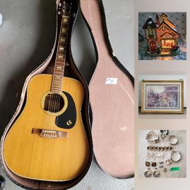 MaxSold Auction: This online auction features vintage 4 gallon crock, vintage metronome, acoustic guitars, car tent, bbq tools, space heaters, photo slide converter, body pillow and more.