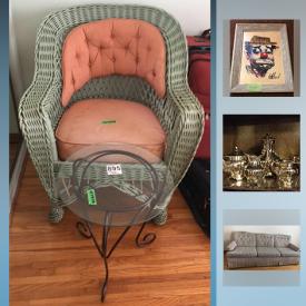 MaxSold Auction: This online auction features collectibles such as Royal Doulton, crystal ware, and fine bone china, furniture such as upholstered sofa, wood coffee table, and wooden sideboard, jewelry such as sterling silver, 10k ring, and earrings, Bissell vacuum, luggage, kitchenware, hand tools, table lamps, linens, Singer serger, fabric, wall art and more!