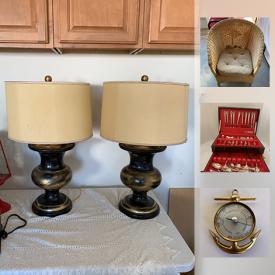 MaxSold Auction: This online auction features vintage picnic basket, very large amount of vintage costume jewelry, brass nautical barometer, antique wrought iron foot stool, folding art table, easel and art supplies, art portfolio, mid century cabinet, vintage beaded purse, and much more!