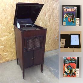 MaxSold Auction: This online auction features electronics such as Cross Fade II wireless headphones, Aeolian record player, and Amazon Kindle reader, vintage Japanese 45 RPM records, comic books such as The Flash, Batman, Wolverine, Detective Comics, X-Men, Blade Runner, and Action Comics, and much more!