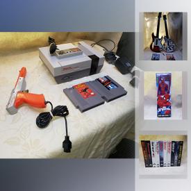 MaxSold Auction: This online auction features electronics such as original Nintendo with games, Super Nintendo with games, Atari controllers, and Guitar Hero for Wii U, pond filters, pet aquatics supplies, trading cards, collectible action figures and more!