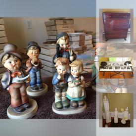 MaxSold Auction: This online auction features Panasonic TVs, Casio Keyboard, Singer Sewing Machine Cabinet, Hummel Figurines, Collectible Decorative Plates, and much more!