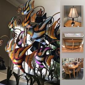 MaxSold Auction: This online auction features Starbucks Solo Barista, Creme Brulee Torch Set, Denby Dishes, Samsung TV, Otter and Turtle Sculptures, Natural Stone Sofa Table, Crystal and Mikasa Glass Stemware, Signed Blown Glass Art, Sharp Roku TV and much more!