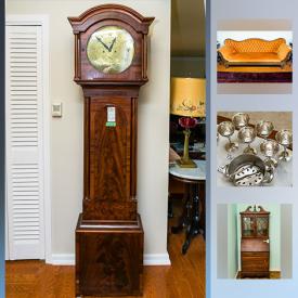 MaxSold Auction: This online auction features furniture such as grandfather clock, Victorian settee, secretary desk, leather chair, and bookcases, silver plate such as candlesticks, Victorian plate bowl, and Birks bud vase, crystal such as Nachman candle holders, lidded dish, and mug, decor such as figurines, depression glass, and Julien Rorstrand decorative plates, clothing such as mink stole, skirts, blouses, and coats and much more!