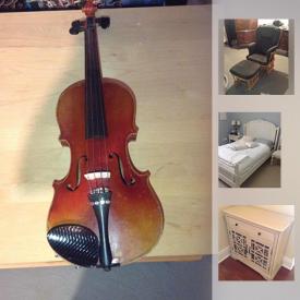 MaxSold Auction: This online auction features Centro Barbecue, Antique High Boy Dresser, Dutailier Glider, Antique Basswood/Linden Secretary, Vintage Sink, Hamilton Hope Chest, Vintage Violin, Guitar hero percussion set, LeapPad Learning Books, Harvest Table, Sony Elite Flatscreen, MCM Furniture, Hooker Smart Kids Furniture, Williams Sonoma Baking Moulds, Snow Tires and much more!!