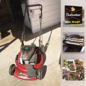 MaxSold Auction: This online auction features coin banks, Vintage Cameras, Antique Irons, Metal Lunch Boxes, Sterling Rings, Comic Books, Budweiser Sign, Lowrey Electric Organ, Pokemon cards, Giants Bobbleheads, OHaus Scale And Weights, Hot Wheels, Vintage Mad Magazines and much more!