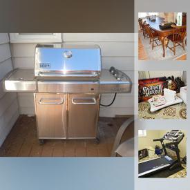 MaxSold Auction: This online auction features Thomasville Furniture, Weber Grill, TroyBilt Trimmer, Garden Cart, Sole Treadmill, Deep Freezer, Lovesac Beanbag, Jewelry and much more!!