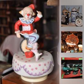 MaxSold Auction: This online auction features collectibles such as Wade figurines, Royal Doulton, Blue Mountain Pottery, and collector steins, art such as limited edition prints, posters, and signed framed drawings, Carnival glass, oil lanterns, fishing gear, vintage books, board games, kitchenware, vintage cameras, sports memorabilia, children’s toys, lamps, music boxes, costume jewelry, and  much more!