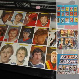 MaxSold Auction: This online auction features Collectible Hockey cards by Opee Chee, Fleer, Dad's, Topps, Synergy - vintage, rookie, autographed and numbered. Marvel keychains / Dog tag sets. Comic books such as Star Wars, Batman, Marvel and more!