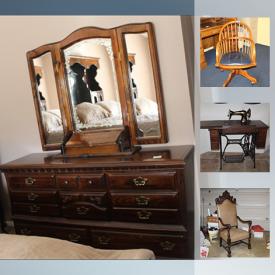 MaxSold Auction: This online auction features Disney Pixar Posters, Harry Potter Posters, Bernhardt Sectional Couch, Vintage Singer Sewing Machine, Roll top Secretary Desk, Collector Plates, California King Bed Frame, Sporting Equipment, Power Tools, Body Glove Wetsuit and much more!!