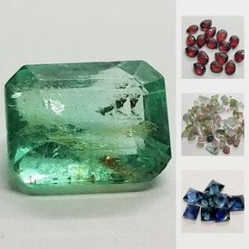 MaxSold Auction: This online auction features Gemstones such as Columbian Emeralds; Red Garnets; Purple Amethysts; Multi-color Tourmalines; blue Tanzanite; Ethiopian Opals; Aquamarines; multi-color Sapphires; Yellow Brazilian Citrines; Canadian Ammolite Triplets and more!