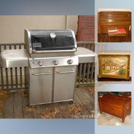 MaxSold Auction: This online auction features Lawn Mower, Chest Freezer, Weber Gas Barbecue, Amazon Kindles, Vintage Law Books, William IV Dining Table, Limoges Dish Set, Coins, Royal Commemorative China, Chandeliers, Spode Dishes, Printers, Framed Feather Art, Inred Folding Treadmill and much more!