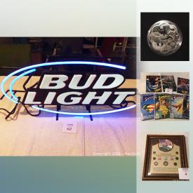 MaxSold Auction: This online auction features Walker and Hall Silver Tea Pot, Fondue Set NIB, Games, Graded Comic Books - DC and Marvel, Canadian Specimen Coin Sets, Vintage Pink Pyrex Bowl, Nintendo Wii, Collectible Sports Cards, Neon Beer Signs, Le Creuset Pots, Wade England Animal Figurines and much more!!!