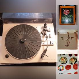 MaxSold Auction: This online auction features Collectible buttons; LPs; pottery. Jewelry such as vintage brooches, costume and sterling pieces. Stereo components. Vintage barkcloth fabric; table linens. Signed Dorothy Francis lithograph and more!