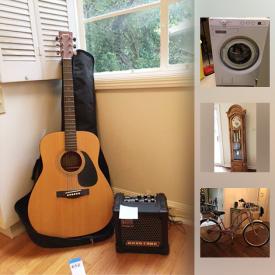 MaxSold Auction: This online auction features Furniture such as a French Provincial dining room suite, display cabinet, vintage settee and bedroom pieces. Musical Instruments such as a Yamaha F 35 acoustic guitar with Roland Cube amp, Fender Squier Bronco bass guitar and a Danelectro electric guitar with a Kustom 16 watt amp. Electronics such as JVC and Sony CD players, Technics cassette player; David Hafler Co. amp; Bose Wave music system; Dynaco, Dahlquist, Sony and CBS speakers. Asko washing machine and dryer. Collectible Manger scenes; decor plates; Asian themed decor; vintage and table linens; elephant, rooster, owl / bird / swan, frogs, Royal Doulton figurines; Delft; Jasperware; figural lamps. Silver plate / Pewter / Brass; Val St Lambert crystal, glass dishes, serving pieces and figures. Art such as limited edition golf prints, original by Kaoru Kawano and Miguel Annival, framed needlework, Asian. China such as Haviland / Limoges gold rimmed and Haviland small floral pattern dish sets and more!