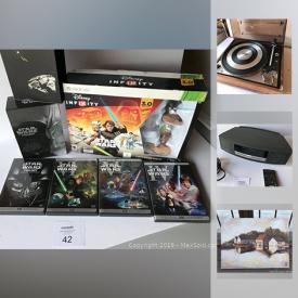 MaxSold Auction: This online auction Bose Wave Music System, Video Games–XBOX, Wii, PS2, PS3, XBOX 360, Vintage Children's Books. Induction Cooktop, DVDs of all Genres, Student Model Sewing Machine, Canon Printer, Nerf Guns and much more!