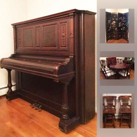 MaxSold Auction: This online auction features Henry F. Miller upright piano, rosewood dining set, household furniture and more.