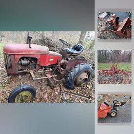 MaxSold Auction: This online auction features Wooden Tea Coffee Cart, Slag Glass Lamp, Milk Glass, Vintage Legos, Tonka, Railroad Lantern, Records, 1977 Elvis Presley scrapbook, Antique Wagon, Vintage Massey Harris Pony Tractor, Yard Man Snow Blower, Vintage Wedding Dress and much more!