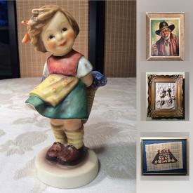 MaxSold Auction: This online auction features art such as I. Freeman painting, Meissen Art Dresden Germany, Watercolour By Jeanie Harold, Benjamin Chee Chee Print. Also features cameras, McCoy Pottery, Moorecroft Blue Flower Vase, Lladro Figure and much more!