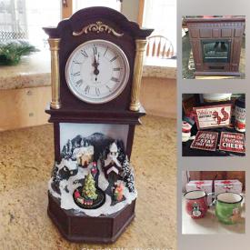 MaxSold Auction: This online auction features Christmas decorations, mugs, lights, a variety of DVDs and CDs and more.