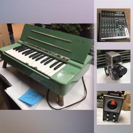 MaxSold Auction: This online auction features a Squire Fender bass guitar, Peavy Amp, vintage handheld games, Ibanez tube screamer, BitsStream Midi Controller, Mini slow cookers, Roland Parallel Box, Ibanez effects pedal, Nintendo Power Glove, vintage Organetta, cameras and much more!