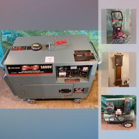 MaxSold Auction: This online auction features King 5000 Watt Generator, Bench Vices, Pressure Washer, Antique Grandfather Clock, Rims and Tires, Air Tight Heater and more!