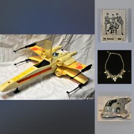 MaxSold Auction: This online auction features Vintage Remington Typewriter, Star Wars Action Figures, Swarovski Crystal Brooch, Hummel Bells, Wedgwood Christmas Bell, Snoopy Squeeze Toy, Classic Zippos, Small Decorative Elephants, Boy Scouts Cup and Saucer and much more!