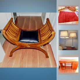 MaxSold Auction: This online auction features artworks, furniture such as Nesting Tables, Solid Wood Desk, Love Seat and much more.