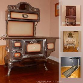 MaxSold Auction: This online auction features Woodstove, Vintage Cabinet Radio, Vanity, Beatles & Monkees Memorabilia, Handmade Doll, and much more!