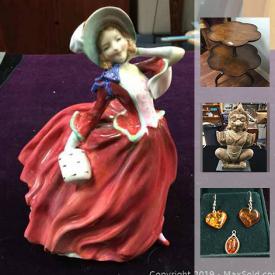 MaxSold Auction: This online auction features Blue Mountain Pottery, Vintage Teapots, Modern Art Glass, Asian Foo Dog, Vintage Cups and Saucers, Gold Jewelry, Semi-Precious Pendants, Pearl Jewelry, Silver Jewelry, Royal Doulton Figurines, Watches, Vintage Pyrex, Antique Tea Cart, Fur Coats, Vintage Vinyl Records and much more!