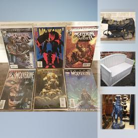 MaxSold Auction: This online auction features Glass Paperweights, Amethyst Pieces, Silver and Pearl Jewelry DVDs, Elephant Figurines, Electric Rocking Car Ride Machines, Snowmen Collection, Briggs and Stratton Generator, Display Swords, Comics, Hall Protection Gear, Die-Cast Cars NIB, Child’s Roll Top Desk and much more!