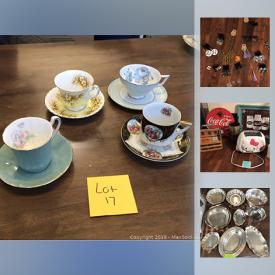 MaxSold Auction: This online auction features Haviland Limoges C.H. Fields dishes, plate, teacups and saucers, Hello Kitty Toaster, Flutes, Harmonica and much more!