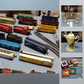 MaxSold Auction: This online auction features Christmas items, vintage China and pottery such as Fiesta salt and pepper, Hazel Atlas cream and sugar; N scale model Railroad items; vintage aprons and linens and more!