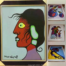 MaxSold Auction: This online auction features Original Norval Morrisseau, Norval Morrisseau Numbered Lithograph Prints, Lawren Harris Numbered Lithograph Prints, Franklin Carmichael Numbered Lithograph Prints, and Tom Thomson Numbered Lithograph Prints and more!