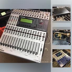 MaxSold Auction: This online auction features Mackie Line Mic Mixer, Alesis Effect Processor, Sterling Silver, Korg BX 3 Vintage Organ, Behringer Digital Audio Mixer, Phil Jones Amplifier, Vintage SWR Integrated Bass Amp, Computer Accessories, Yamaha PF70 Keyboard and much more!