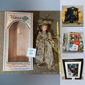 MaxSold Auction: This online auction features artworks, decors, toys, collectibles such as  Comics, Yvon Cournoyer Autographed Hockey Puck, hockey jersey, hockey cards, Trading Card, 48 packages of pogs, unopened sport card packs and much more.