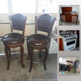 MaxSold Auction: This online auction features GE refrigerator, Gas Stove, Small Kitchen Appliances, Lawnmower, Inline Skates, Folding Table, Wind Chimes, Teacups, Animal Figurines, House Figurines, Teapots, Milk Glass, Duncan Phyfe Style Table, Vintage Hutch, Christmas, Nutcrackers, Costume Jewelry, Trinket Boxes and much more!