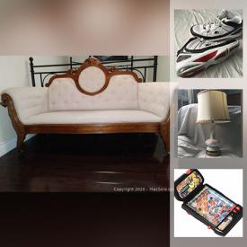 MaxSold Auction: This online auction features Glazed Terra cotta, mini Hockey nets, children's books, fitness tracker, watches, soccer jerseys, leather jackets, toys & games, Edouard Manet posters, Limoges, vintage hurricane lamp, Royal Albert Bone China, NIP Uni-ball pens, antique sette, Messina loudspeakers and much more!