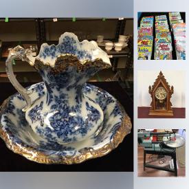 MaxSold Auction: This online auction features Teapots, Lalique Crystal, Vintage Wedgewood Dinnerware, Vintage Bone China Cups and Saucers, Antique Flow-Blue Wash Set, Antique Engravings, Antique Mantel Clock and much more!