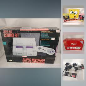 MaxSold Auction: This online auction features collectibles such as sealed sports trading cards, Funko pops, Adventure Time, Pokemon, Disney, and Zelda, electronics such as Beats by Dr. Dre, SNES bundle, NES bundle, 25th Anniversary Wii with accessories, PS3 bundle, and N64 games, glassware, bar ware, new slow cooker, framed paintings, vintage maps and much more!