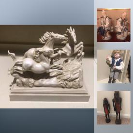 MaxSold Auction: This online auction features Horses Sculpture, Ceramic Figurines, Original Paintings, Harry Potter Wand, Elfa Closet Drawers, Nambe Bowl, Outdoor Table and Chairs and much more!