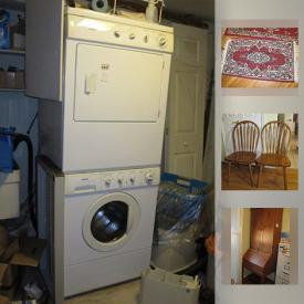 MaxSold Auction: This online auction features Kenmore washer and dryer, furniture such as secretary desk, IKEA wardrobe, and bar stools, small kitchen appliances, bookcases, cabinets, pet care items, storage shelving, office supplies, sewing supplies, flatware, glassware, books, Christmas decor and much more!