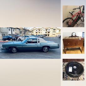 MaxSold Auction: This online auction features 1977 Oldsmobile Toronado Brougham, collectibles such as vintage automotive ephemera, scale model cars, and Wedgwood, furniture such as vintage buffet, antique school desk with chair, and leather sofa, appliances such as Kenmore washer, and Kenmore dryer, electronics such as Sony 40” TV, Toshiba laptop, and Amazon Alexa, art such as framed prints, art glass, and ceramics, glassware, bar ware, kitchenware, area rugs, Top Paw dog crate, metal aviary and much more!