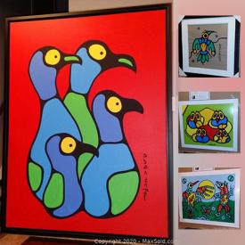 MaxSold Auction: This online auction features Norval Morrisseau Original art, Tom Thomson Lithograph print , Norval Morrisseau Lithograph print, Lithograph print Don Chase and more!