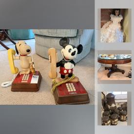 MaxSold Auction: This online auction features Noritake China, Barbies, Leather Topped Table, Mickey Telephone, Snoopy Telephone, Gone With The Wind Doll, Samsung TV 65 Inch and much more!